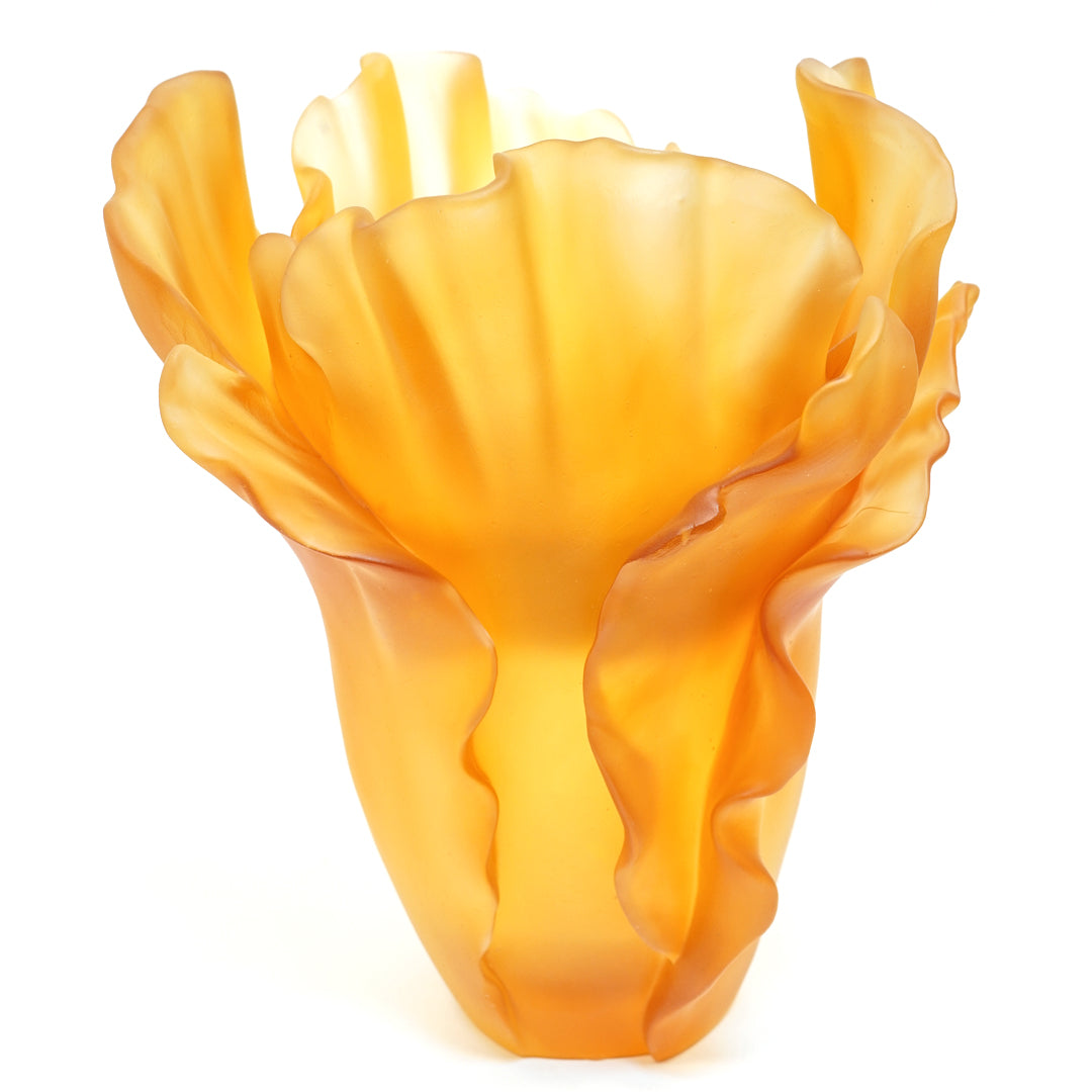 POPPY BURNER AMBER COLOR 19CM MABKHARA - carnelistyle
