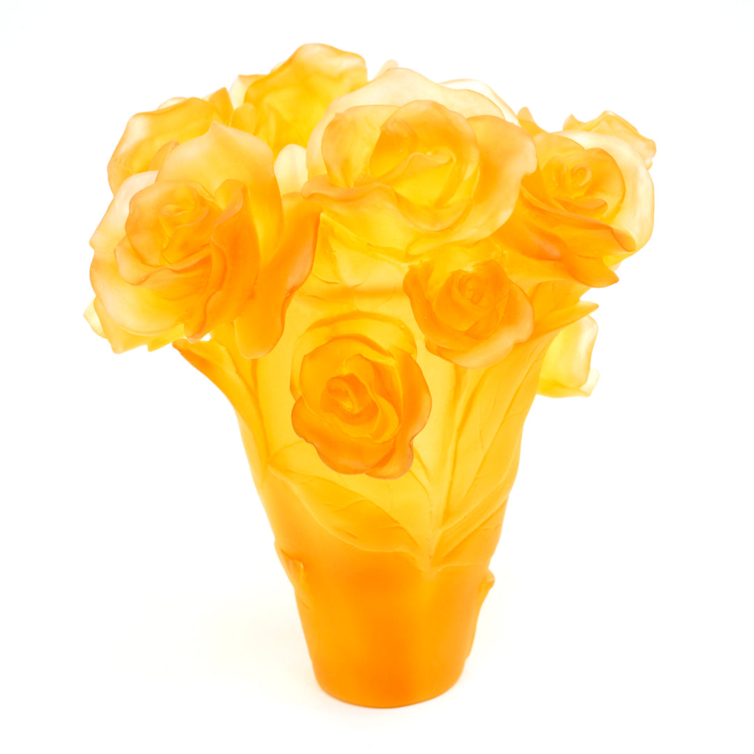 ROSE BURNER AMBER COLOR 19CM MABKHARA - carnelistyle